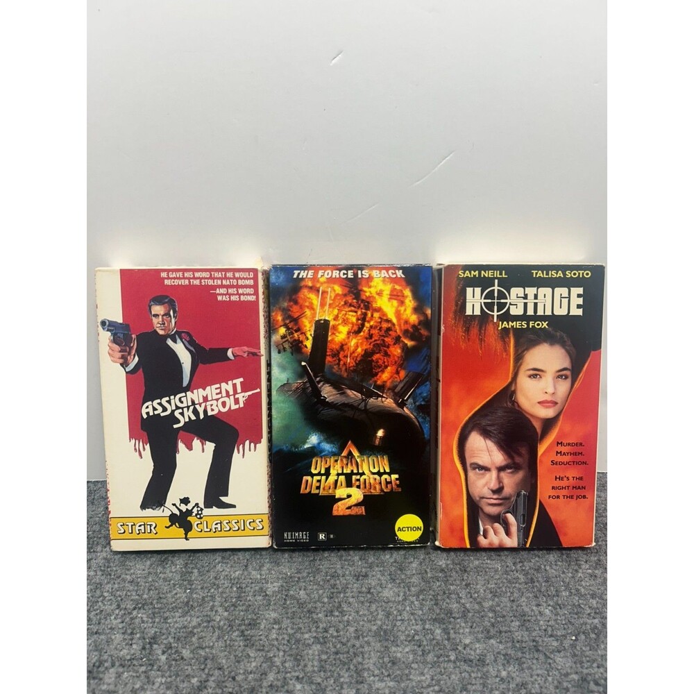 3 action vhs lot